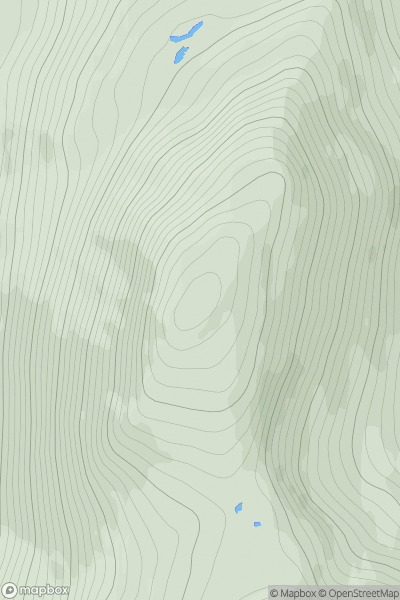 Thumbnail image for Creag Ghlas [Loch Duich to Cannich] showing contour plot for surrounding peak
